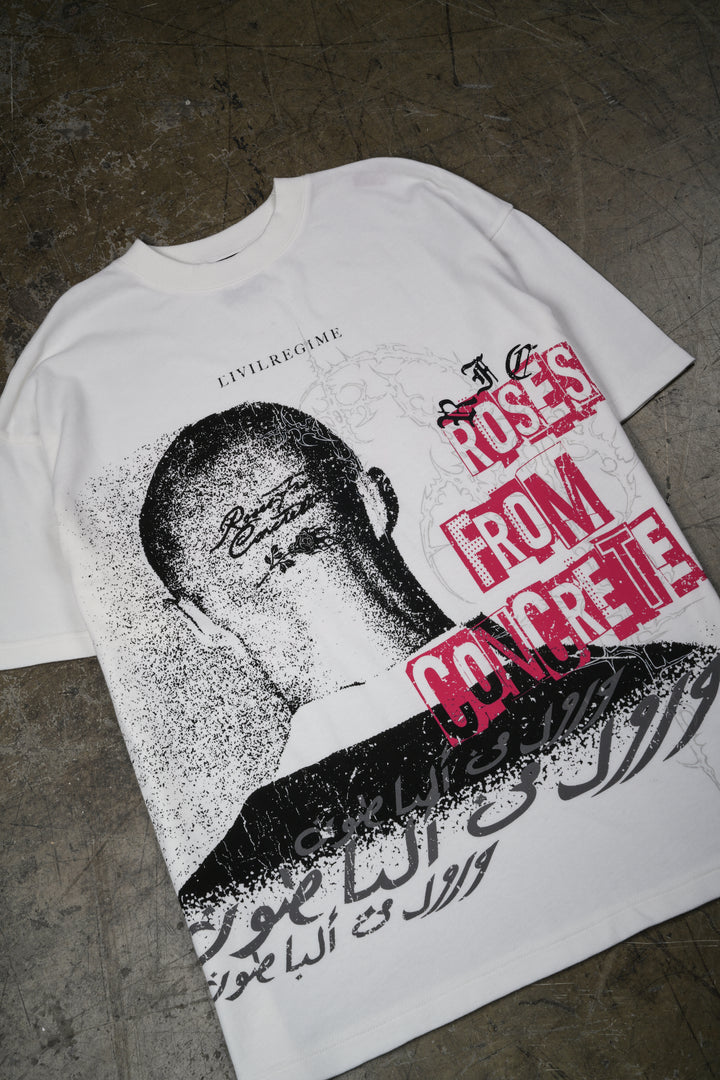 Stamped American Classic Oversized Tee in Butter