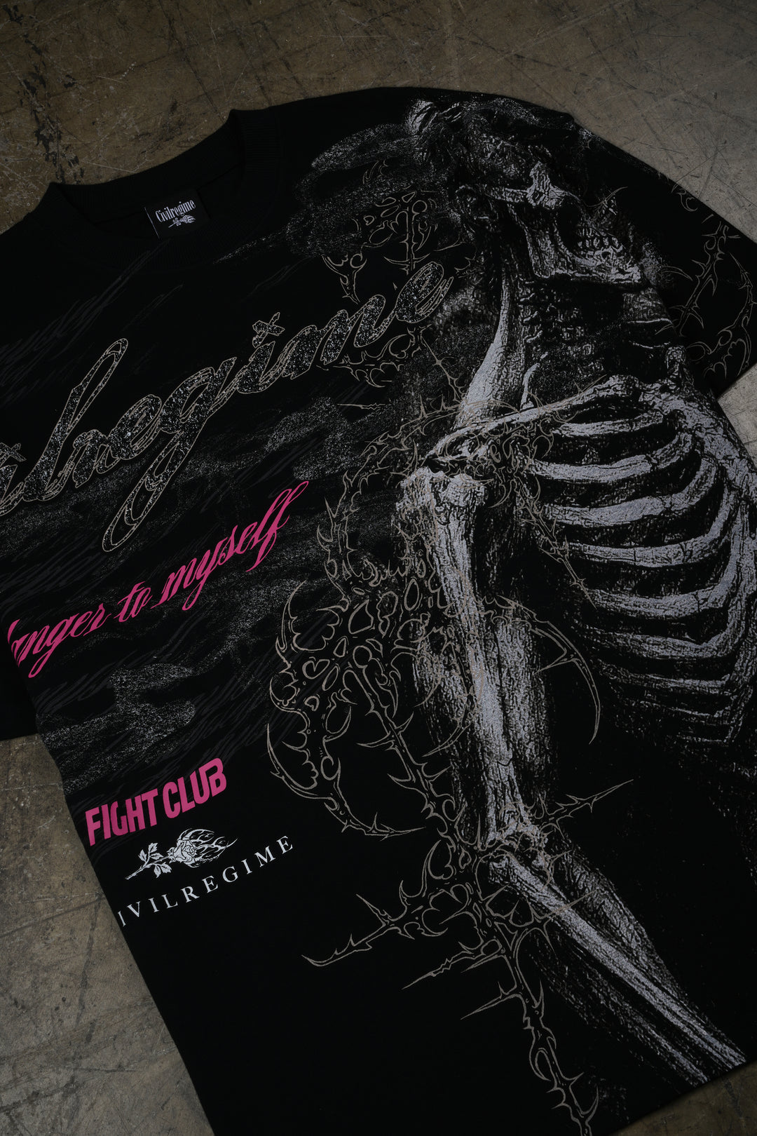 Second Coming American Classic Oversized Tee in Black
