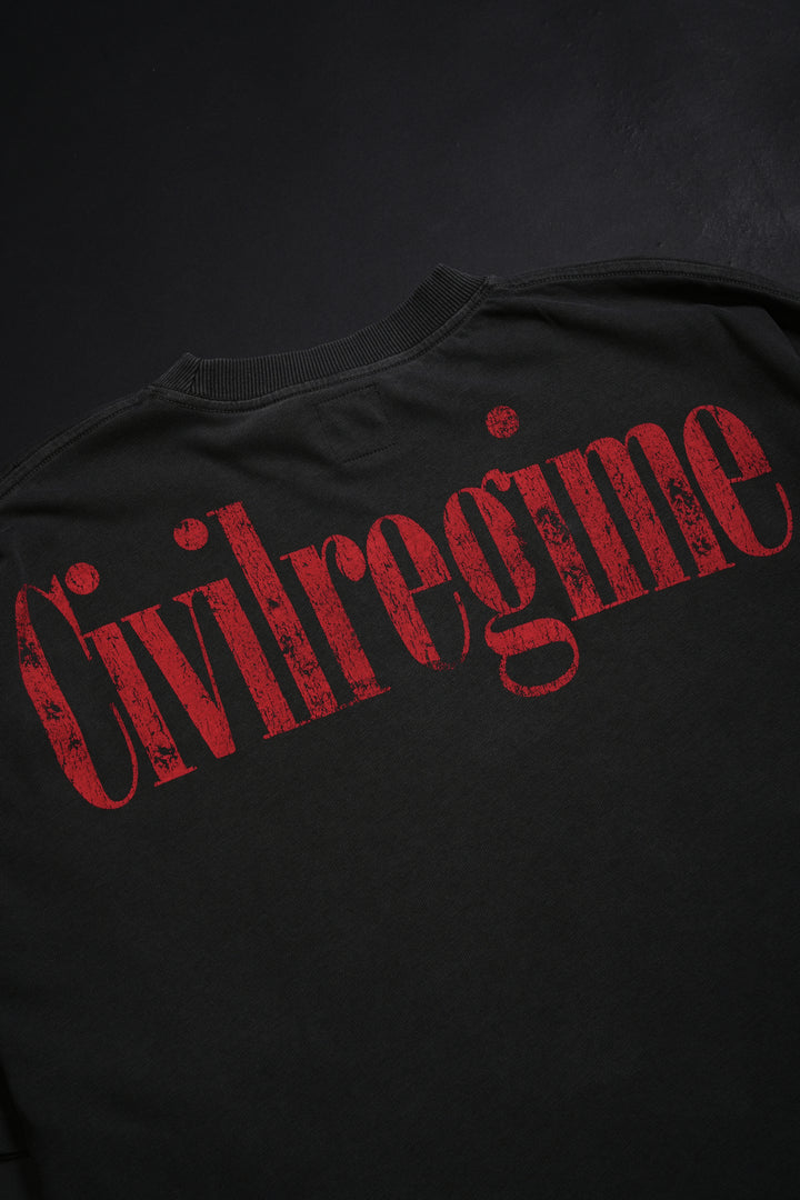 Galactic Decay American Classic Oversized Tee in Vintage Ashes