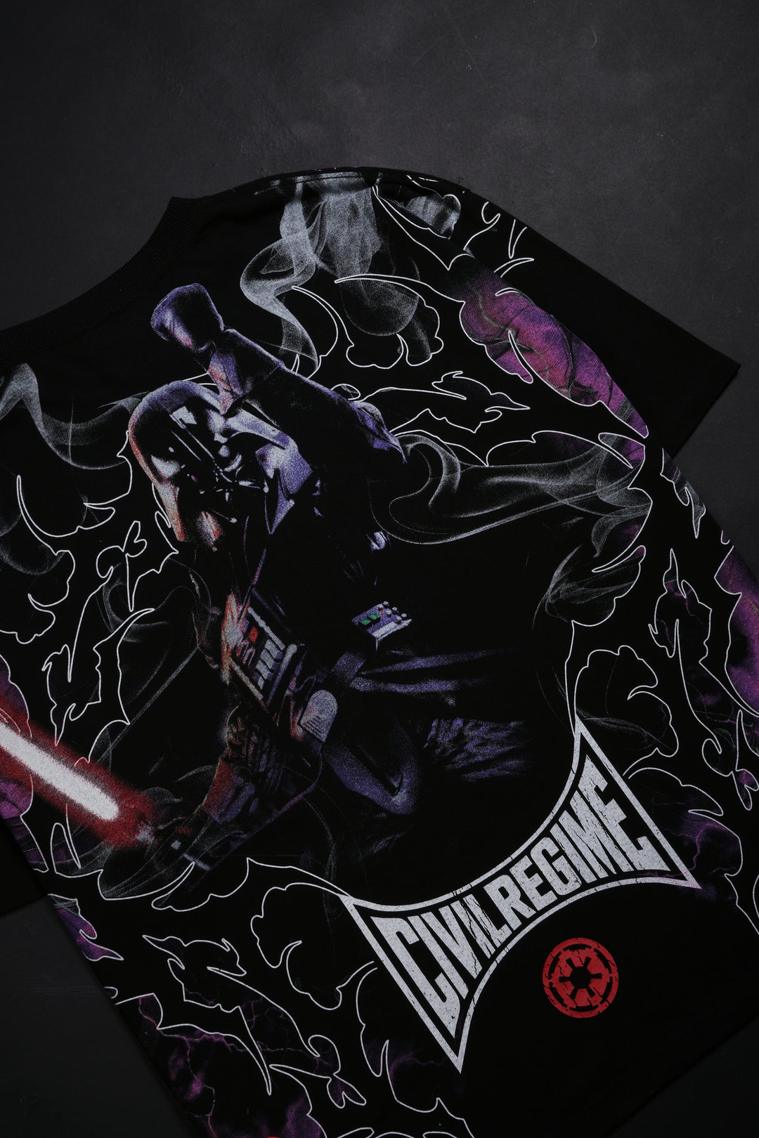 Vader's Darkside "Side By Side" 199X Oversized Tee in Black