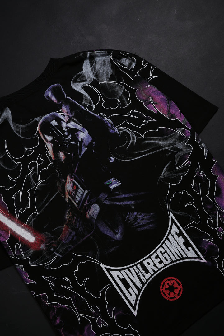 Vader's Darkside "Side By Side" 199X Oversized Tee in Black