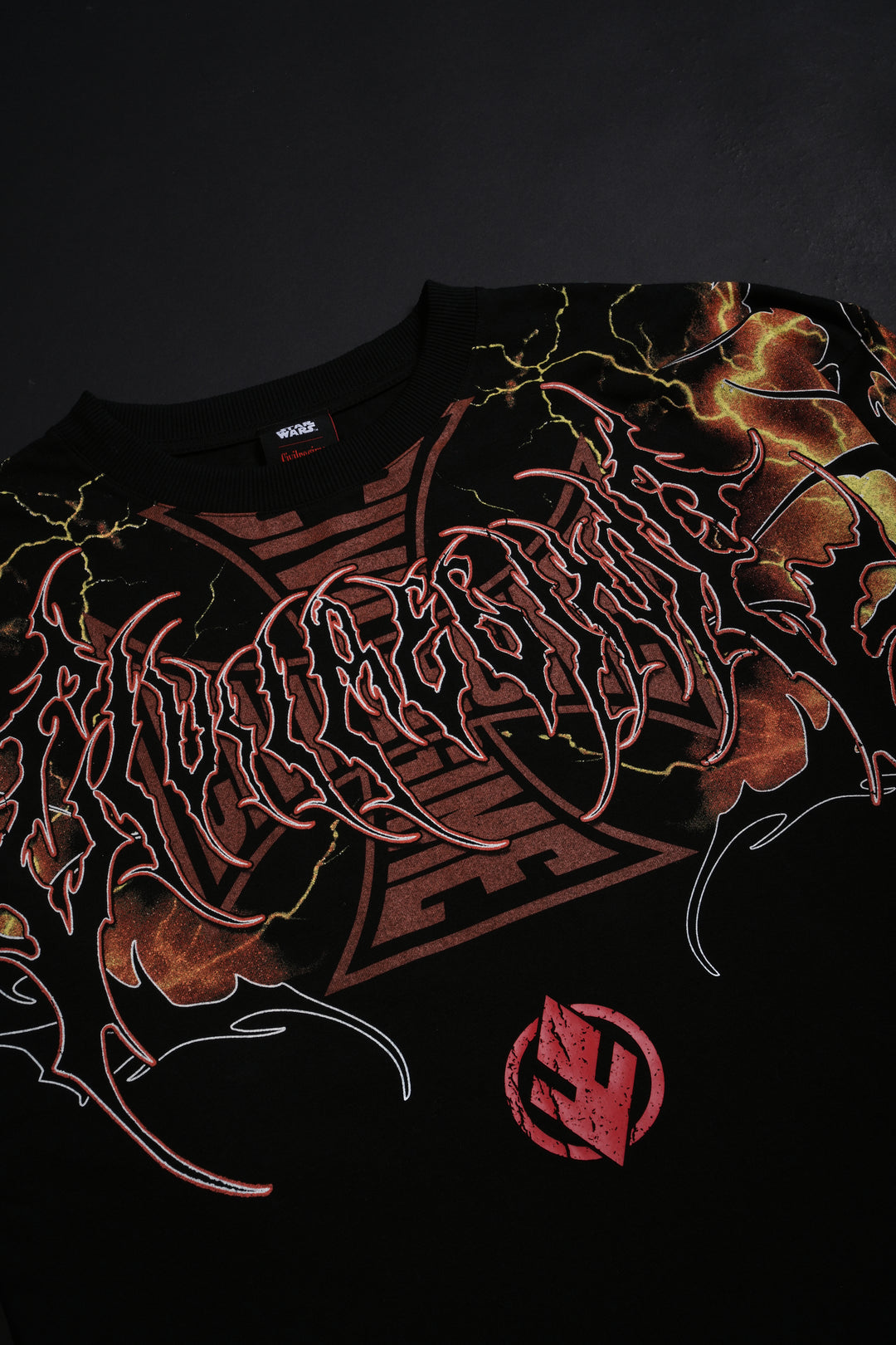 Wyrlok's Darkside "Side By Side" 199X Oversized Tee in Black