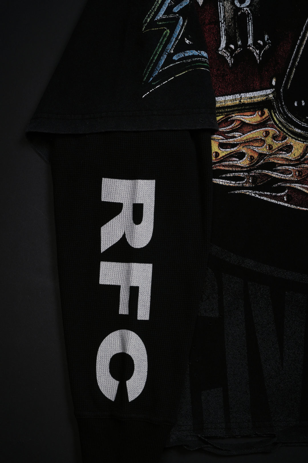 Kylo's Force Distressed Twofer in Black/Black