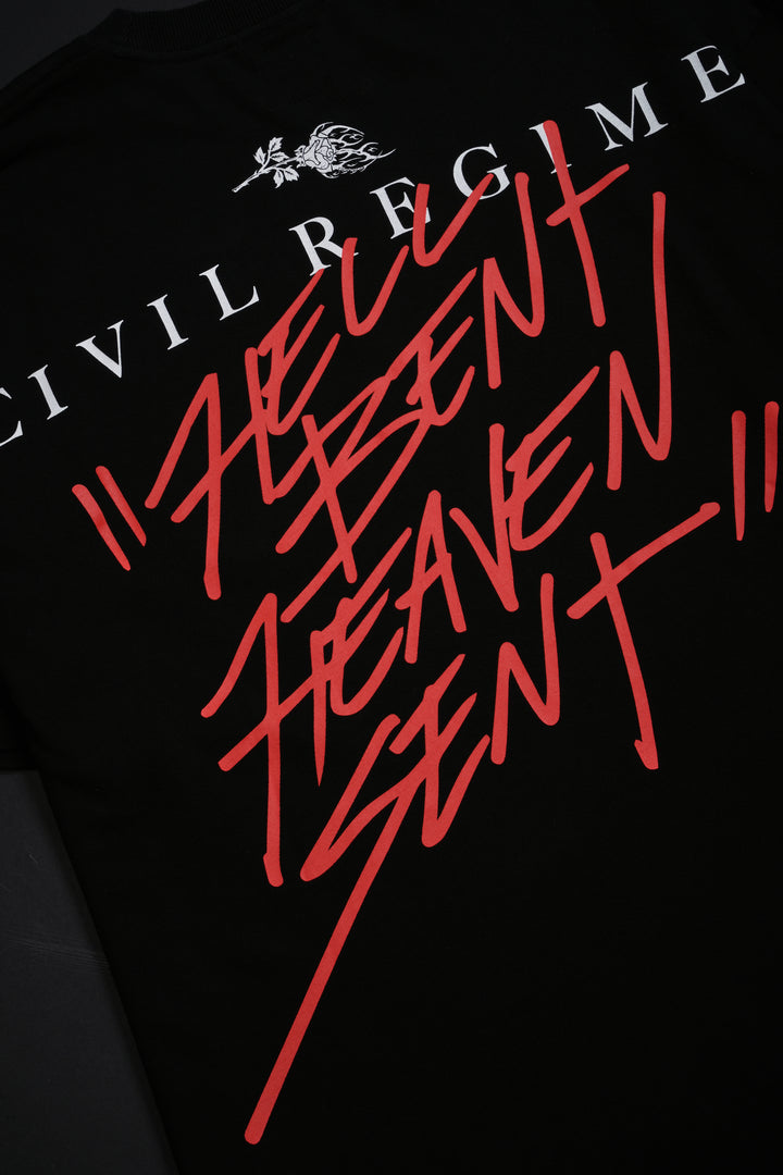 Crashout Central American Classic Oversized Tee in Black