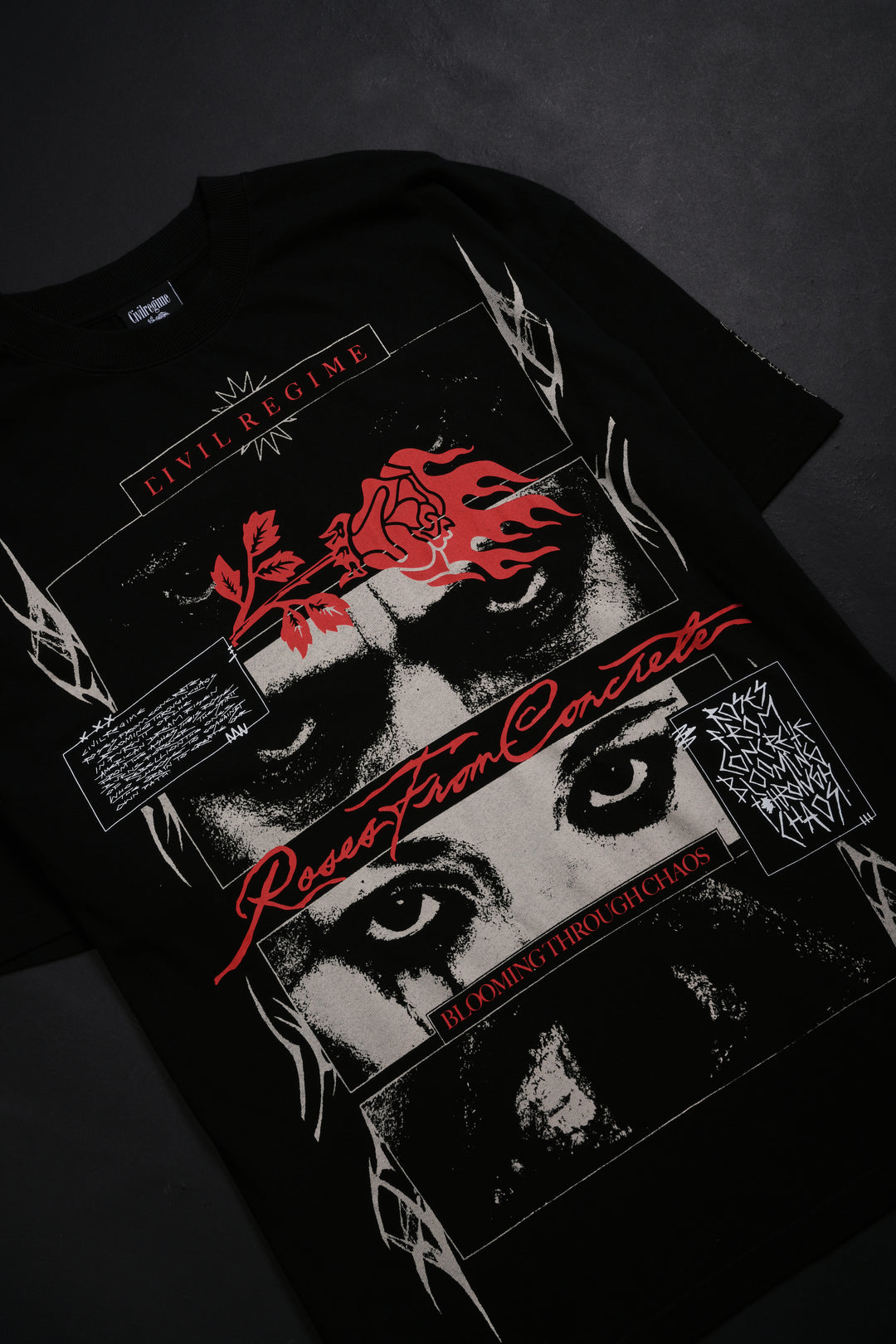 All Eyes On Me American Classic Oversized Tee in Black