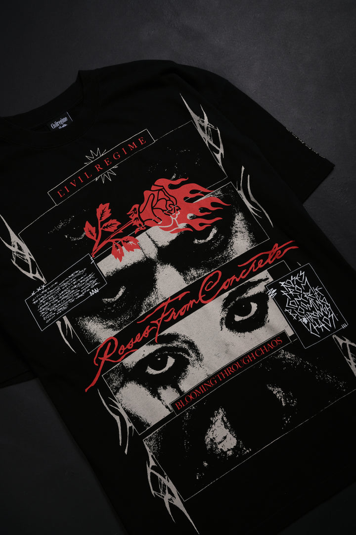 All Eyes On Me American Classic Oversized Tee in Black