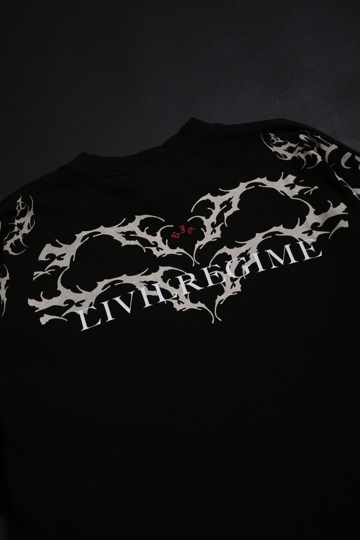 All Eyes On Me American Classic Oversized Tee in Black