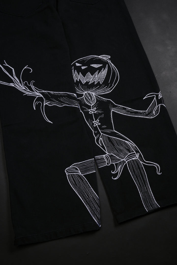 Pumpkin Freight Raw Denim Jeans in Black
