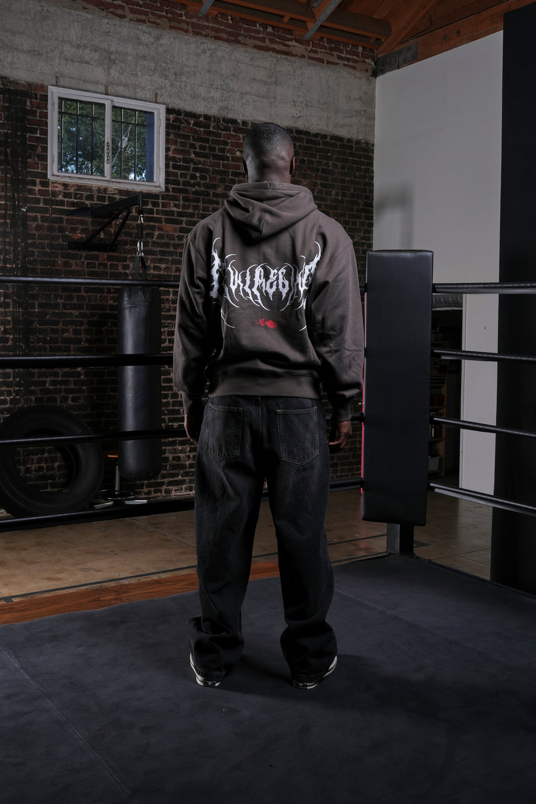 Chaos Reigns Regime Hoodie in Vintage Black