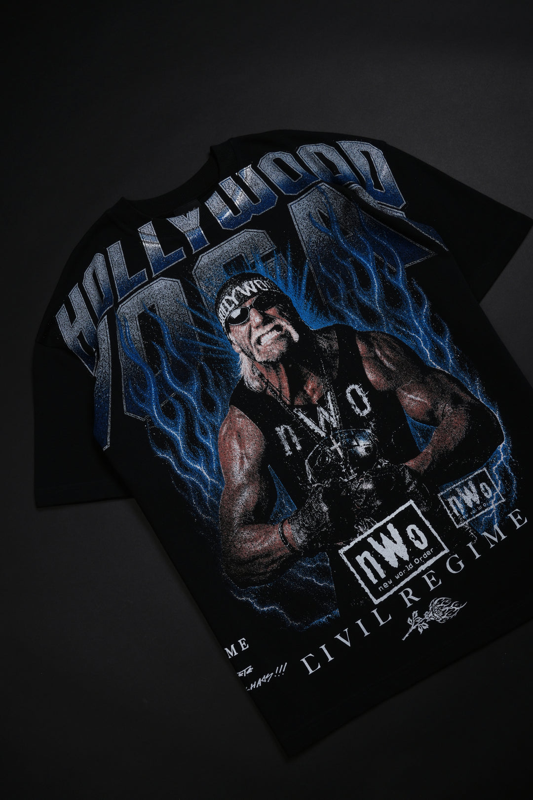 Hollywood Hogan American Classic Oversized Tee in Black