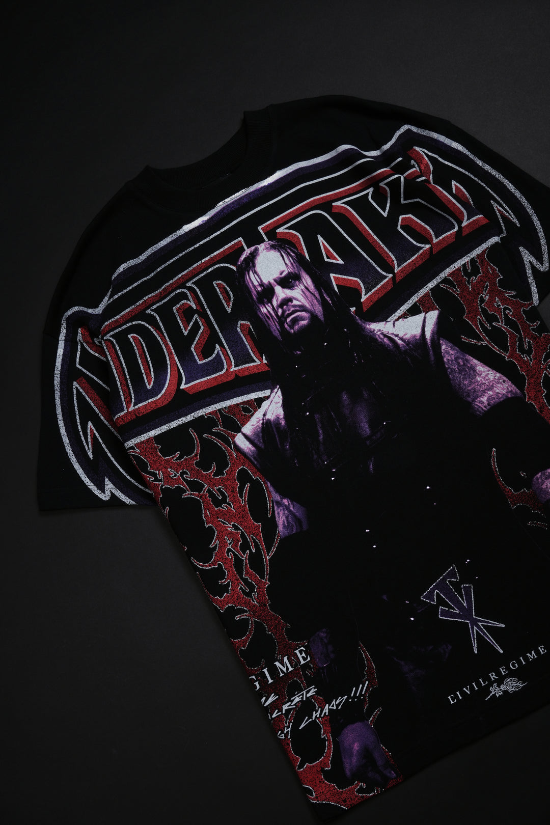 Deadman Warrior American Classic Oversized Tee in Black