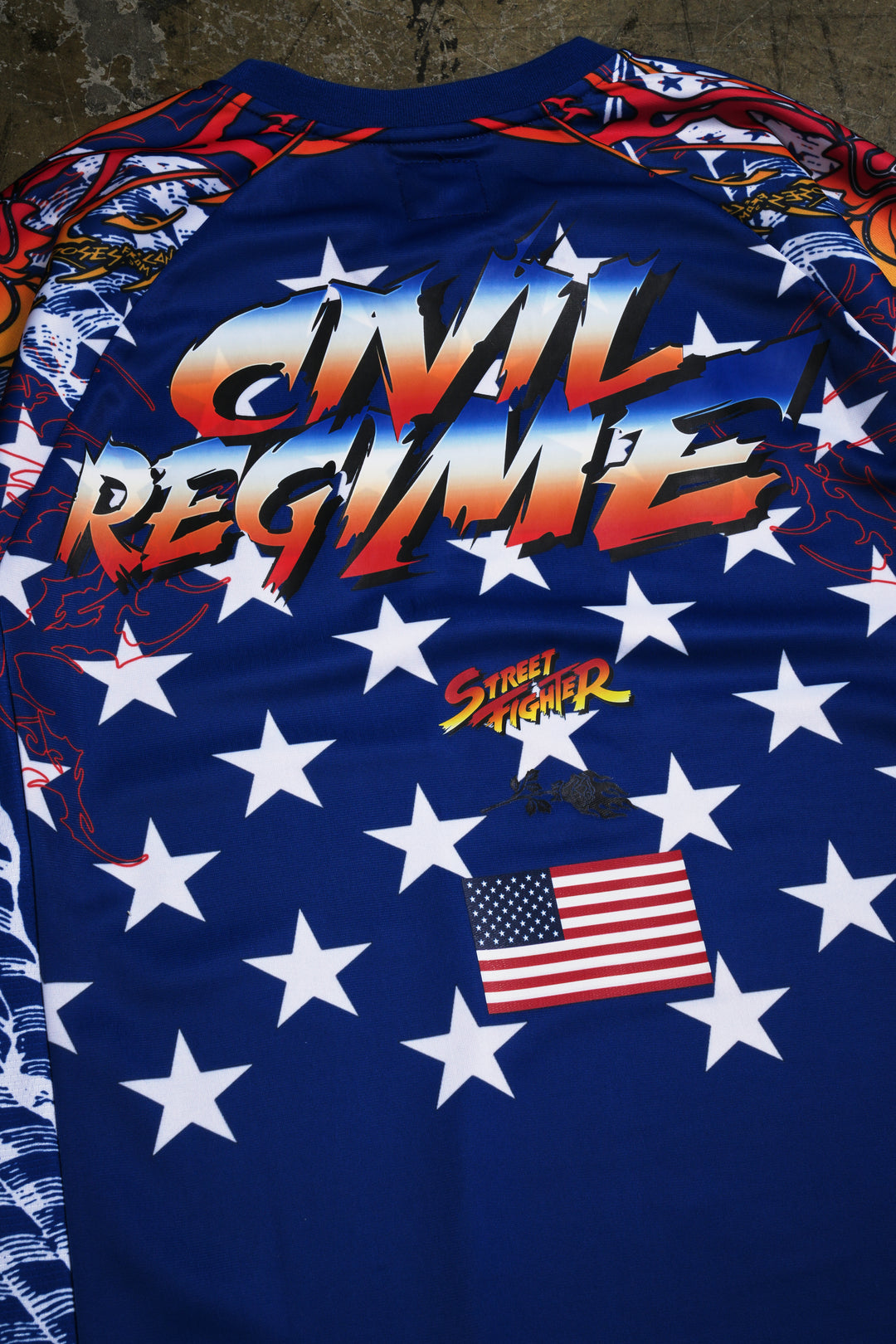 The Star Spangled Banner Classic Soccer Jersey in Blue