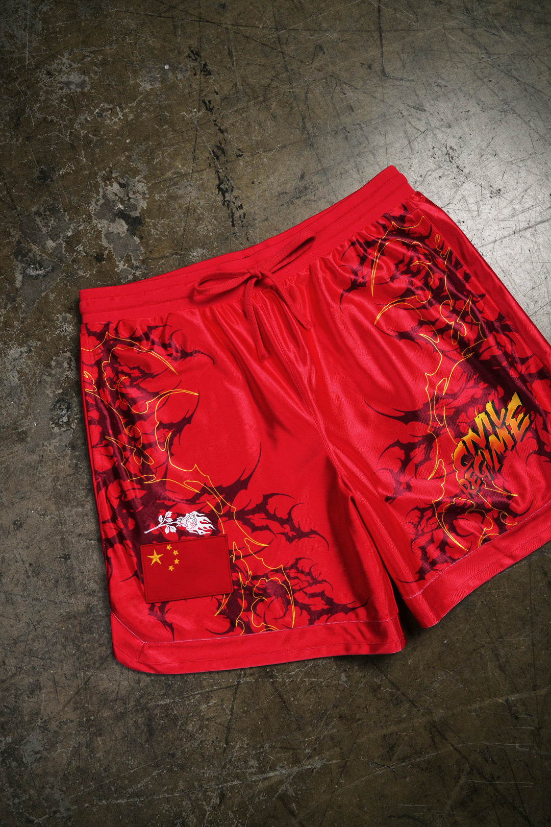 Kikoken Classic Soccer Shorts in Red