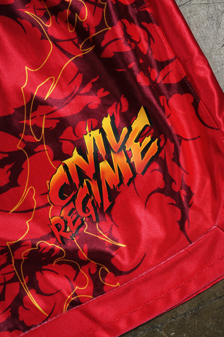 Kikoken Classic Soccer Shorts in Red