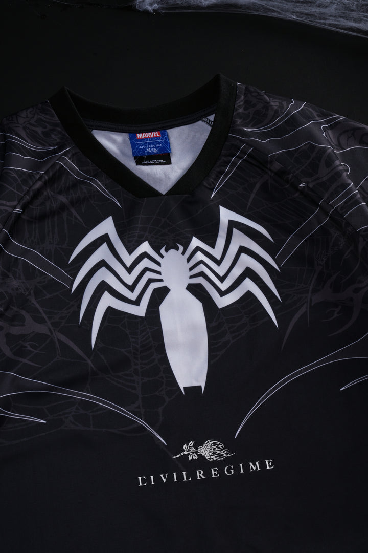 Venom Webs Classic Soccer Jersey in Black