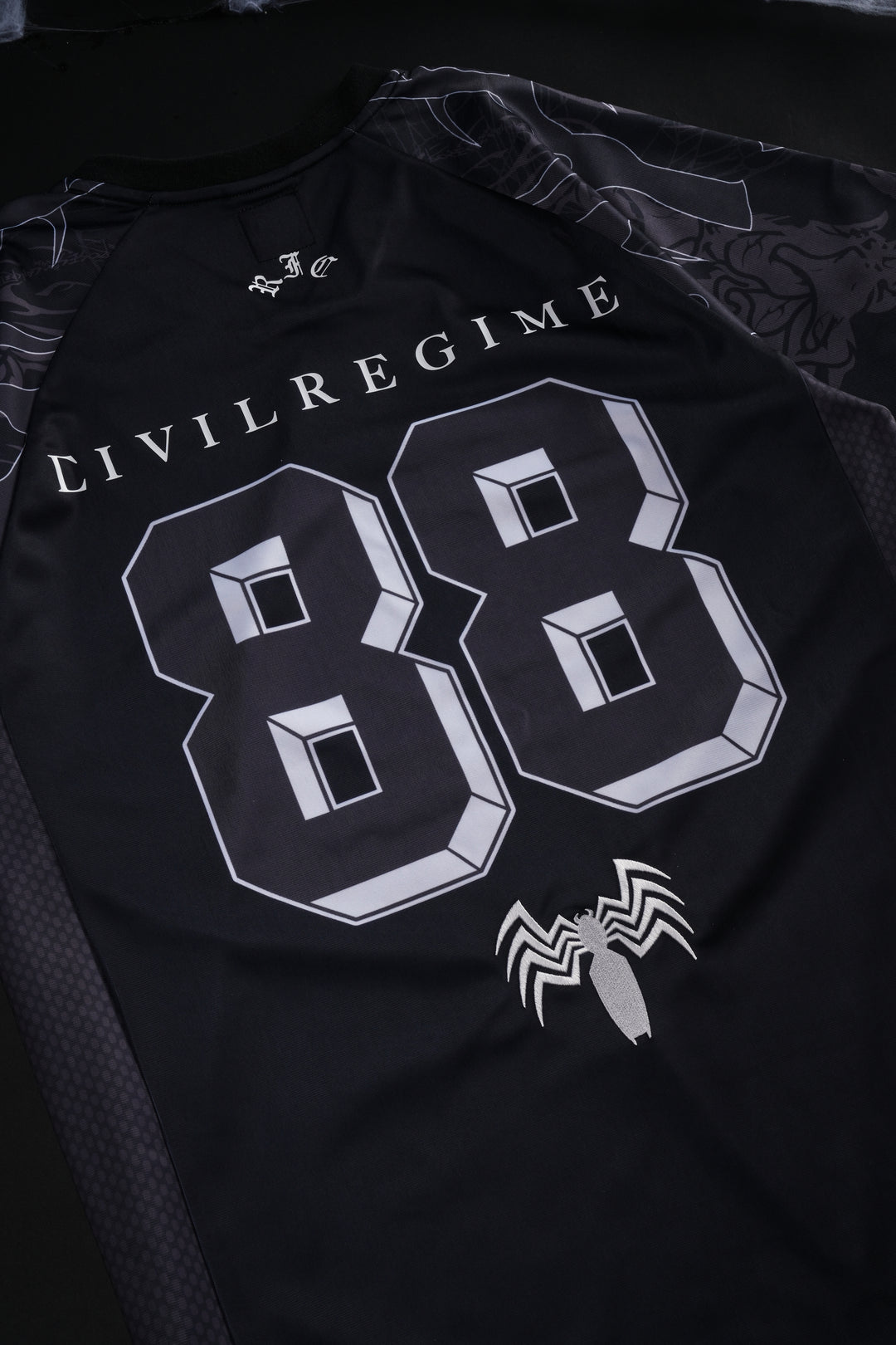 Venom Webs Classic Soccer Jersey in Black