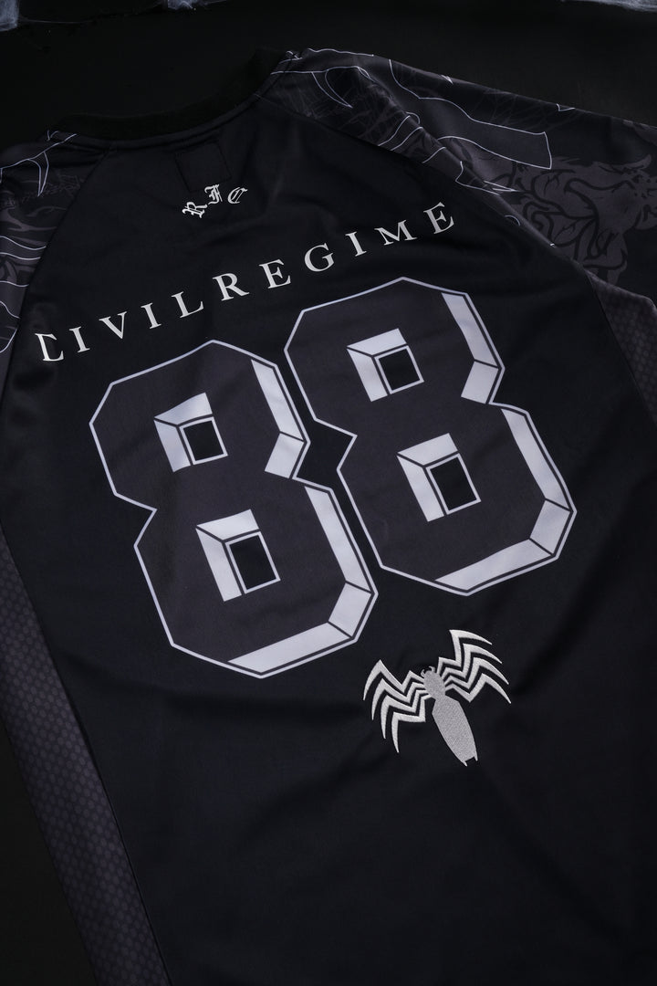Venom Webs Classic Soccer Jersey in Black