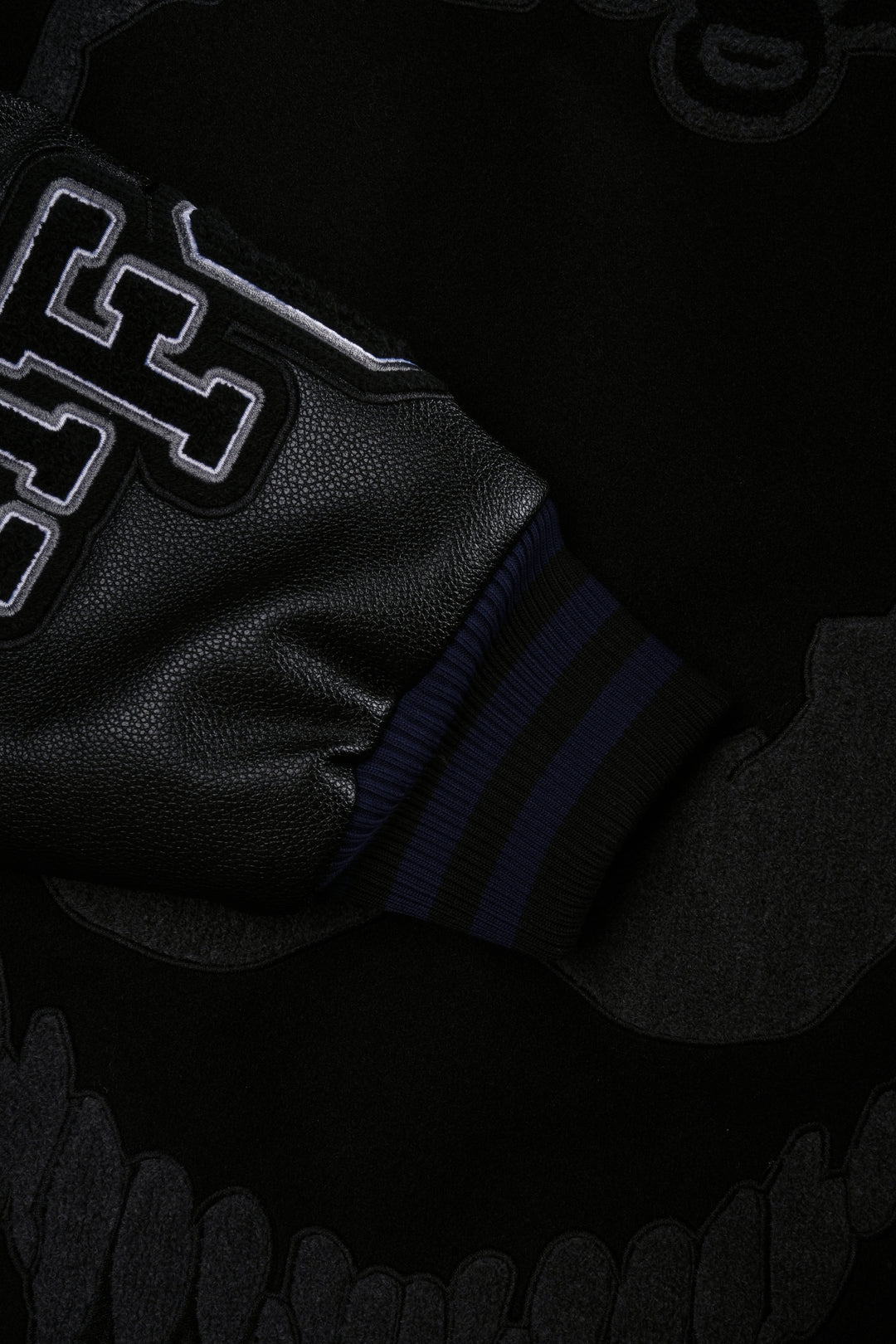 We Are Chaos Letterman Jacket in Black