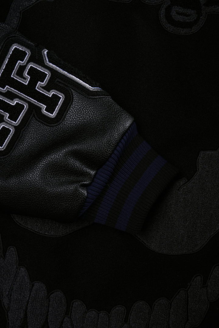 We Are Chaos Letterman Jacket in Black