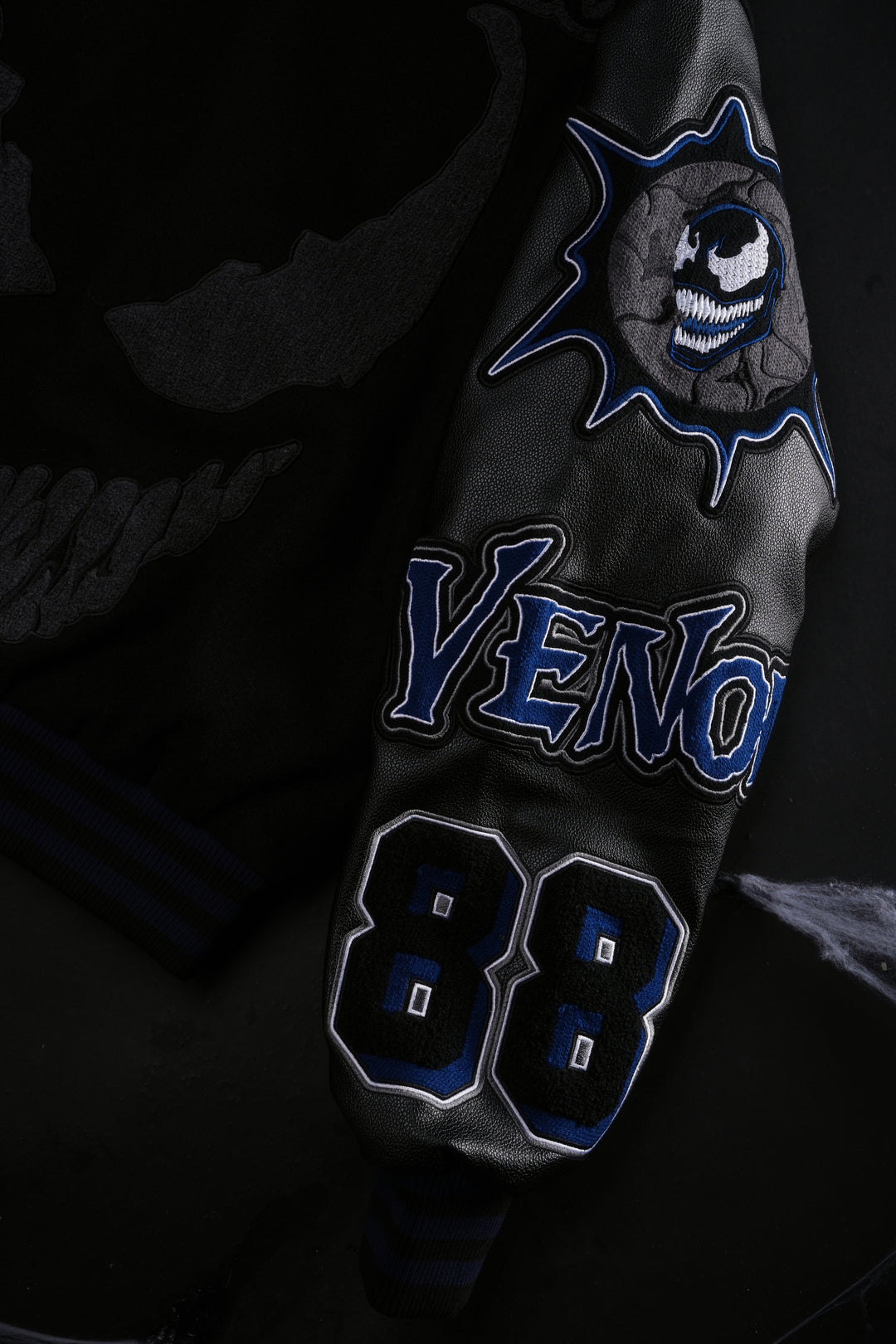 We Are Chaos Letterman Jacket in Black
