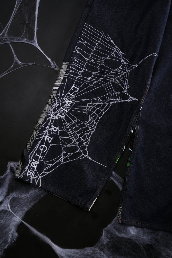 Webs From Concrete Raw Denim Jeans in Denim Blue