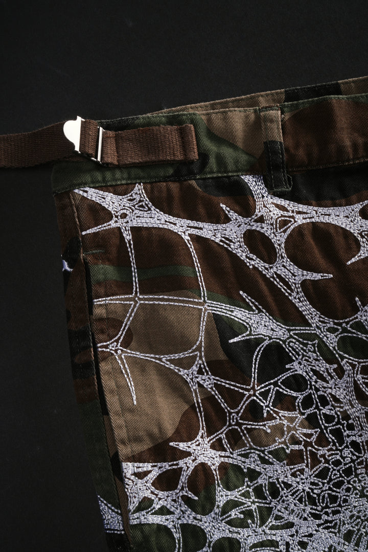 Caught In It Civil Militia Shorts in Green Camo