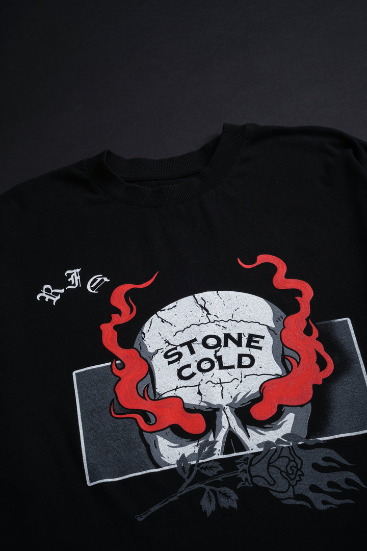 No Trust American Classic Oversized Tee in Black
