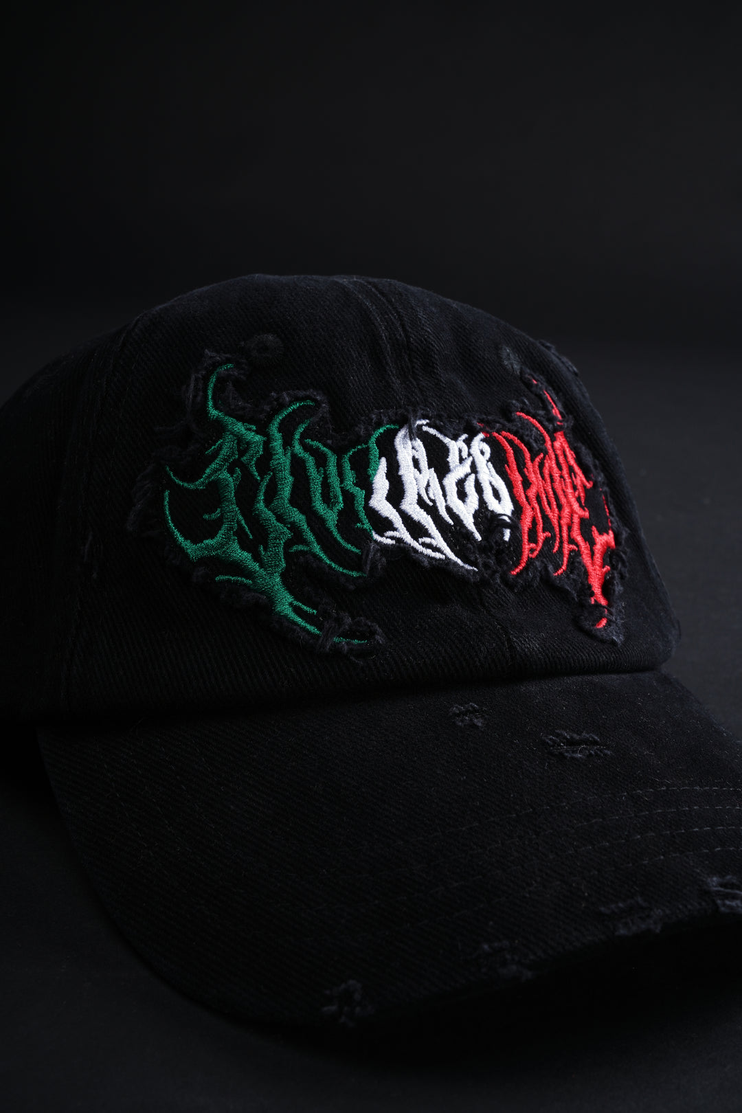 Civil Hesh Piereced Heritage Dad Hat in Black