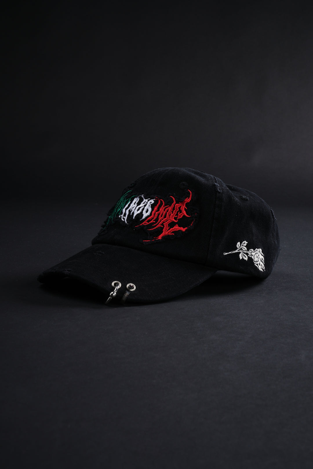 Civil Hesh Piereced Heritage Dad Hat in Black