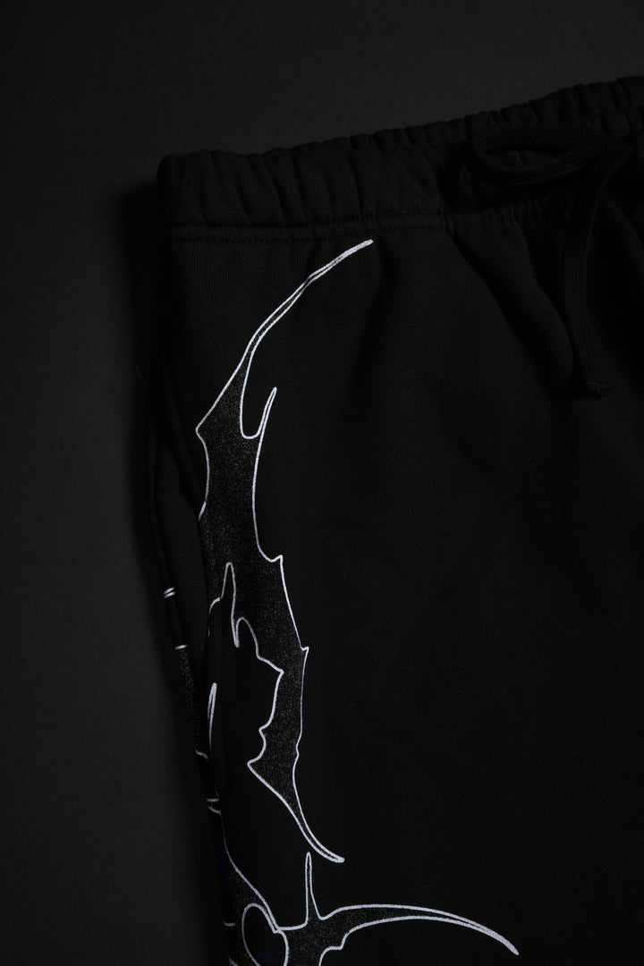 Throned Knight Lounger Sweat Pants in Vintage Black