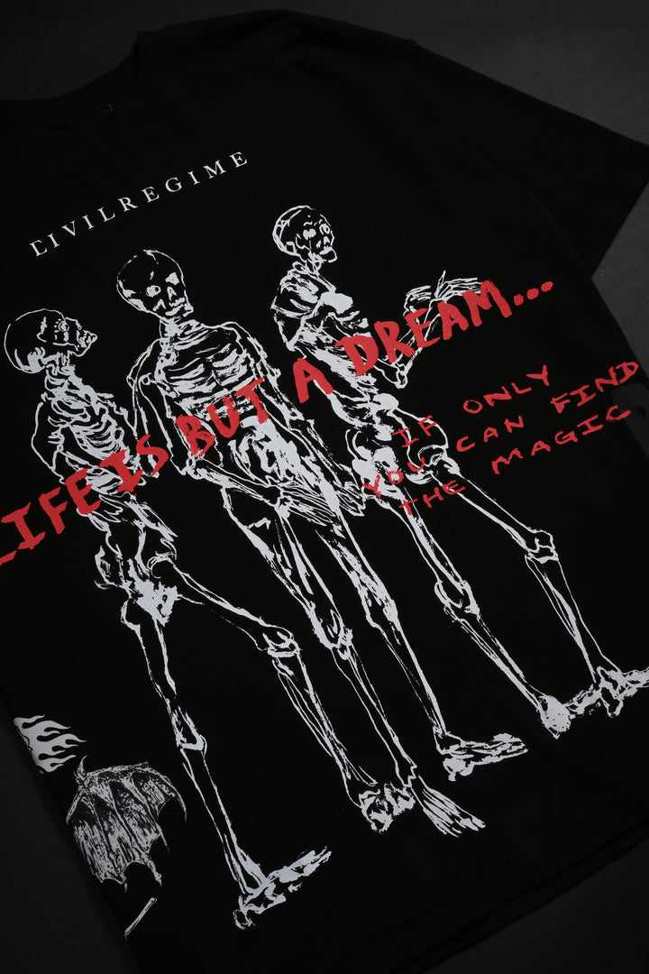 Dreamer American Classic Oversized Tee in Black