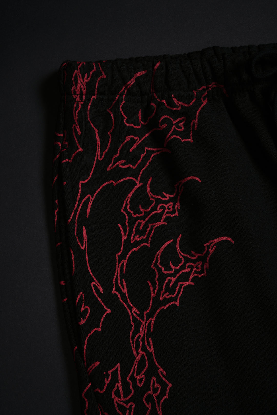 Steel Tribal Lounger Sweat Pants in Black