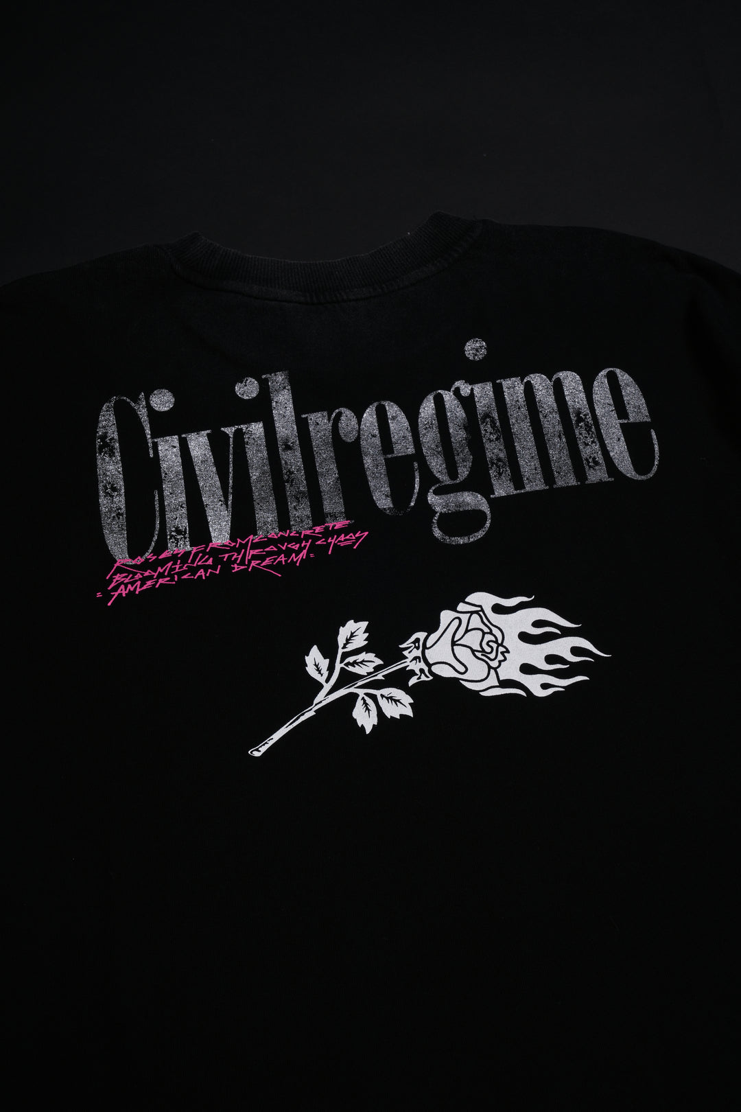 Ghost Rider American Classic Oversized Tee in Vintage Black