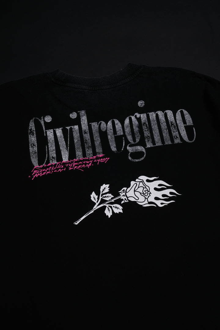 Ghost Rider American Classic Oversized Tee in Vintage Black