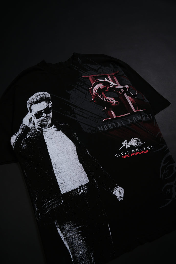 I Am Johnny Cage American Classic Oversized Tee in Black