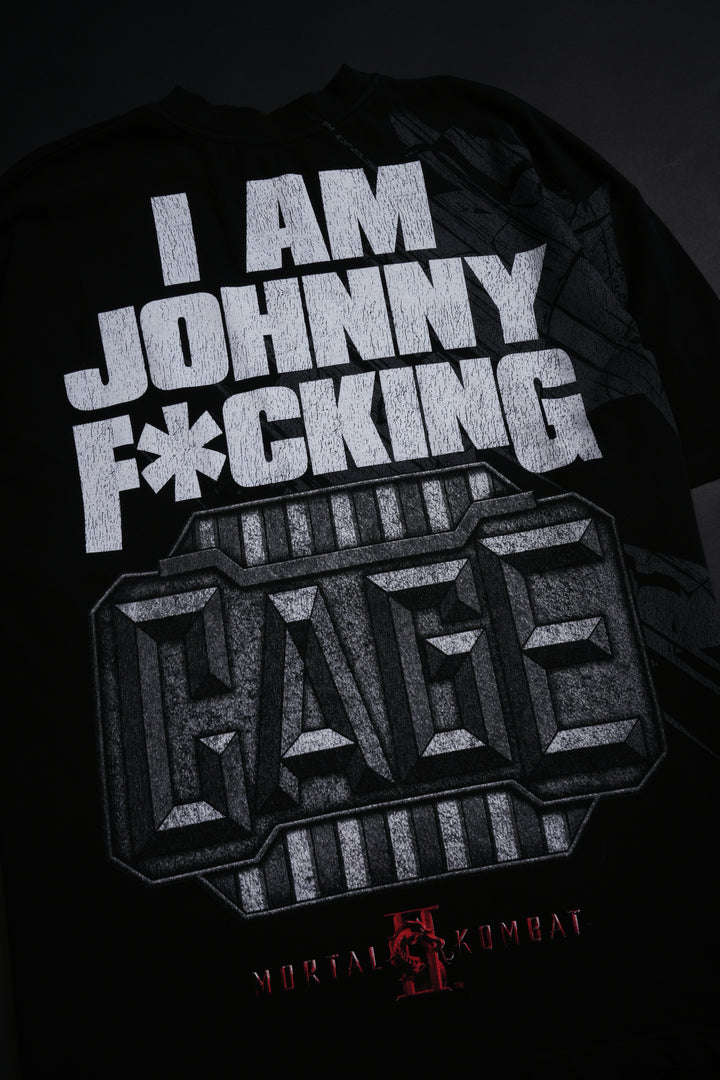 I Am Johnny Cage American Classic Oversized Tee in Black