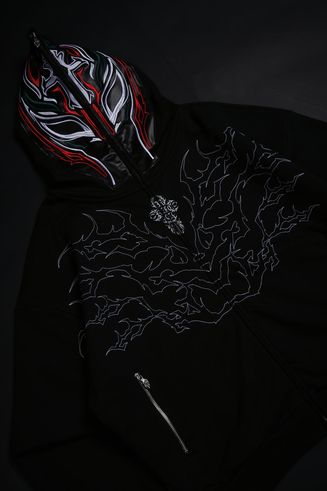 Rey Mysterio Full Zip Up Hoodie in Black
