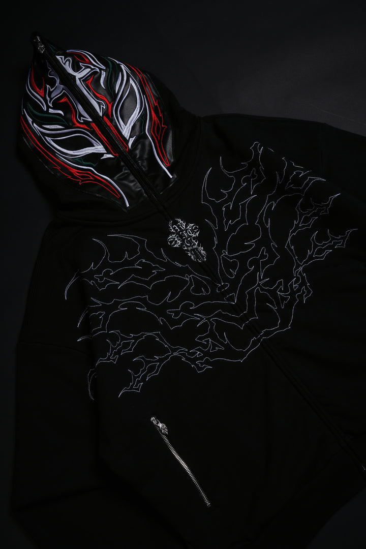 Rey Mysterio Full Zip Up Hoodie in Black