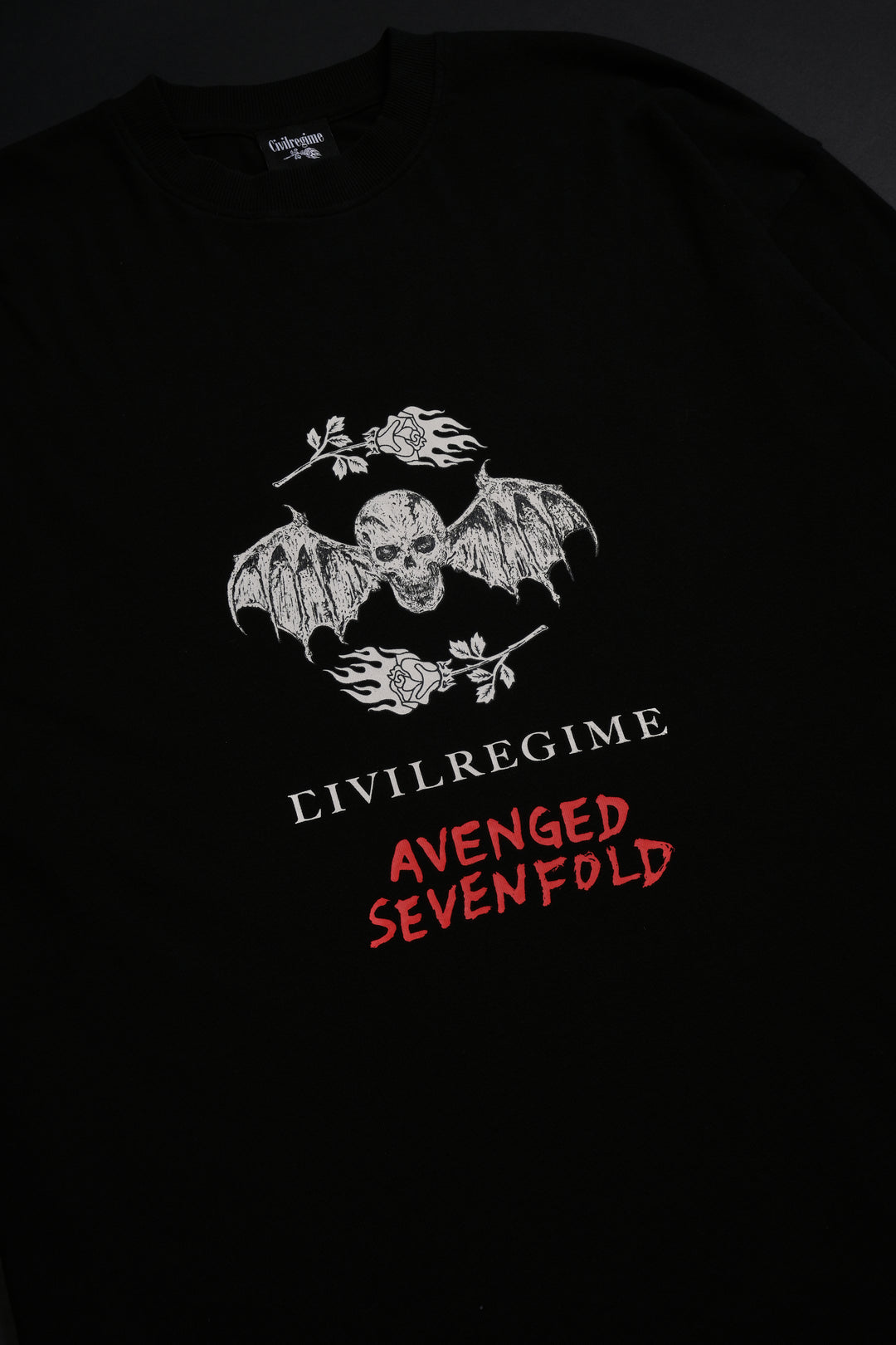 Batwing American Classic Oversized Tee in Vintage Black