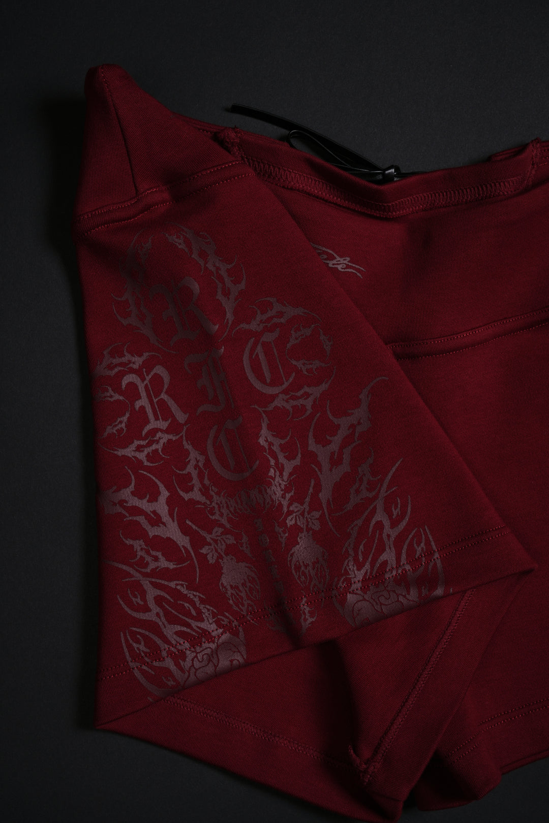 Rose Amore Laced Up Rose Shorts in Radiant Red