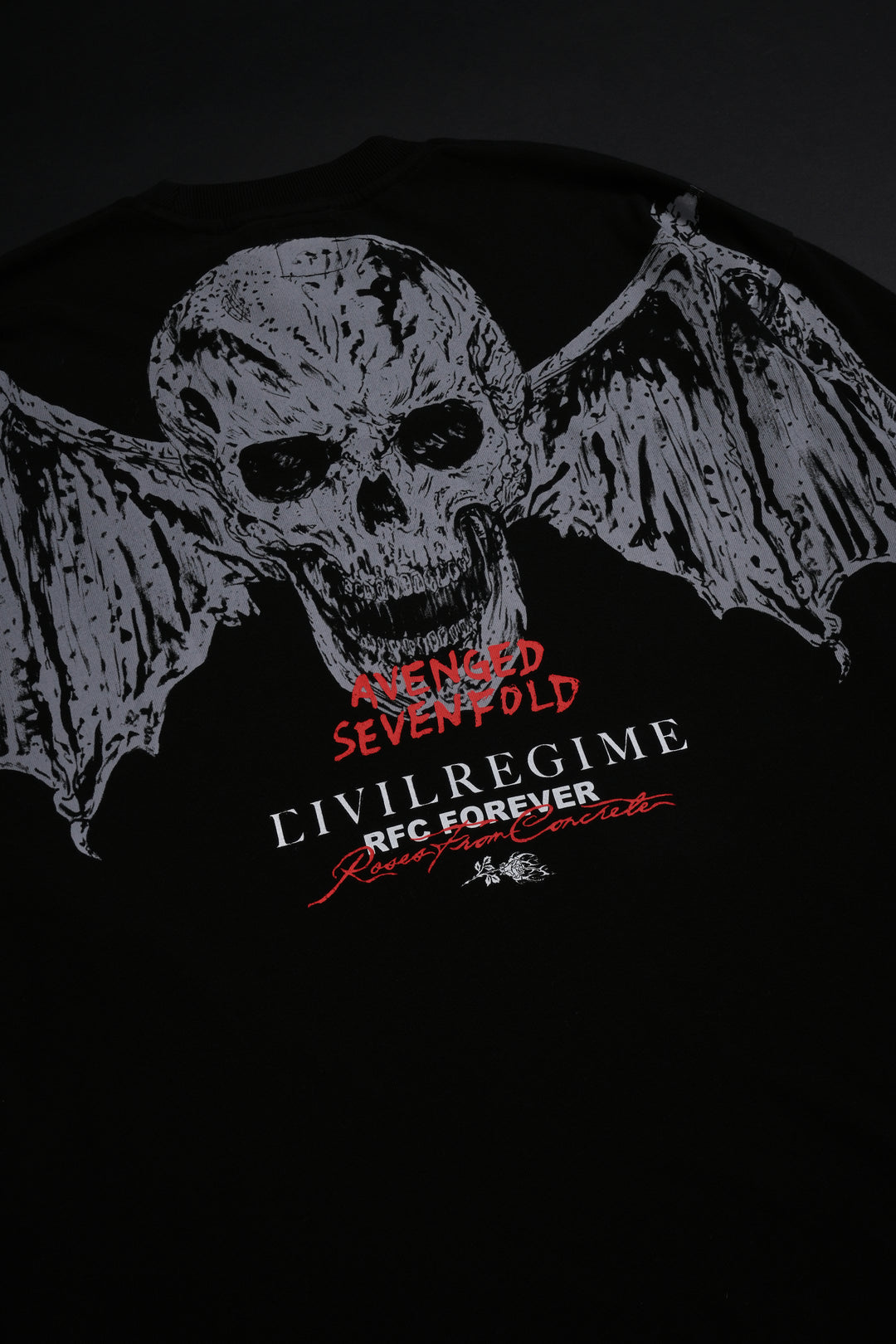 Batwing American Classic Oversized Tee in Vintage Black