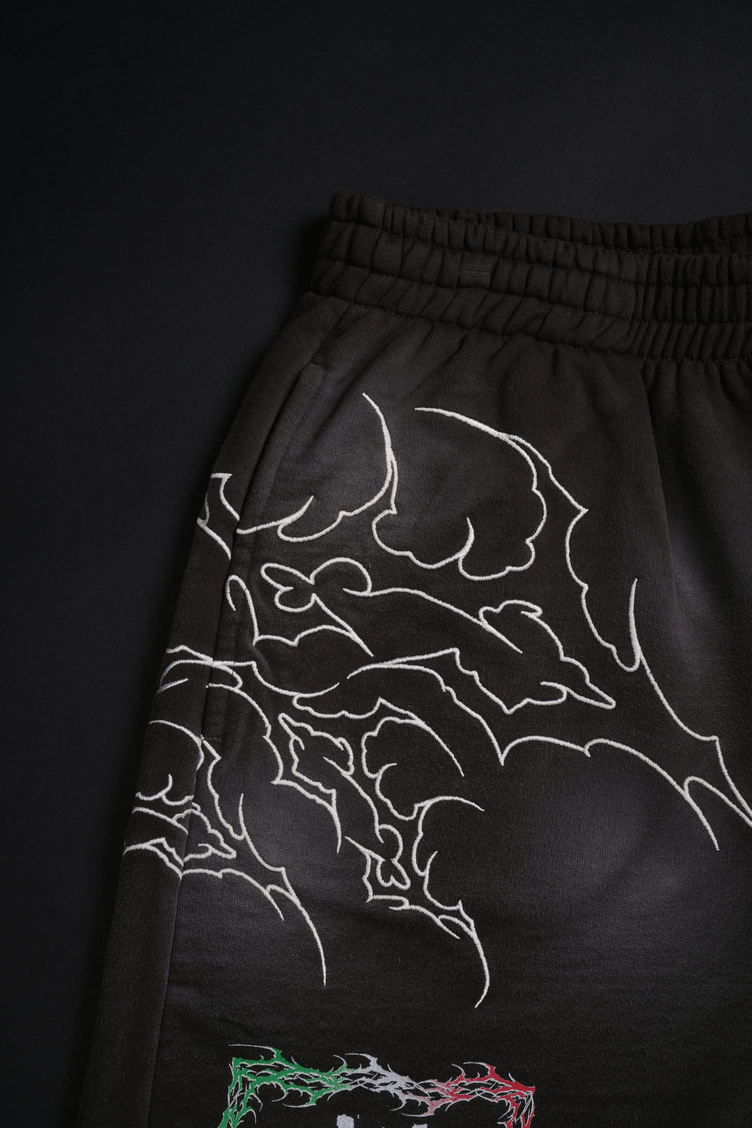 LWO x Civil Thorns Baggy Shorts in Spray Wash Brown