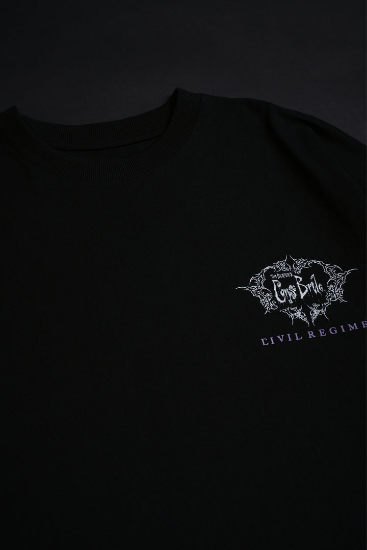 Victor "Side By Side" 199X Oversized Tee in Black