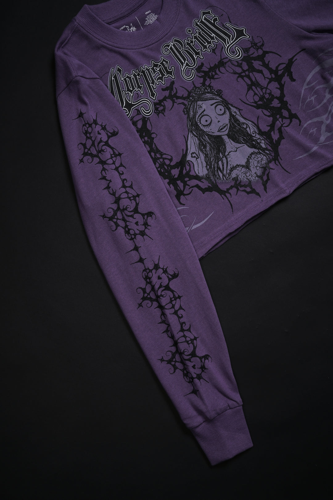 Eternal Love L/S Boxy Crop Tee in Lavender Fade