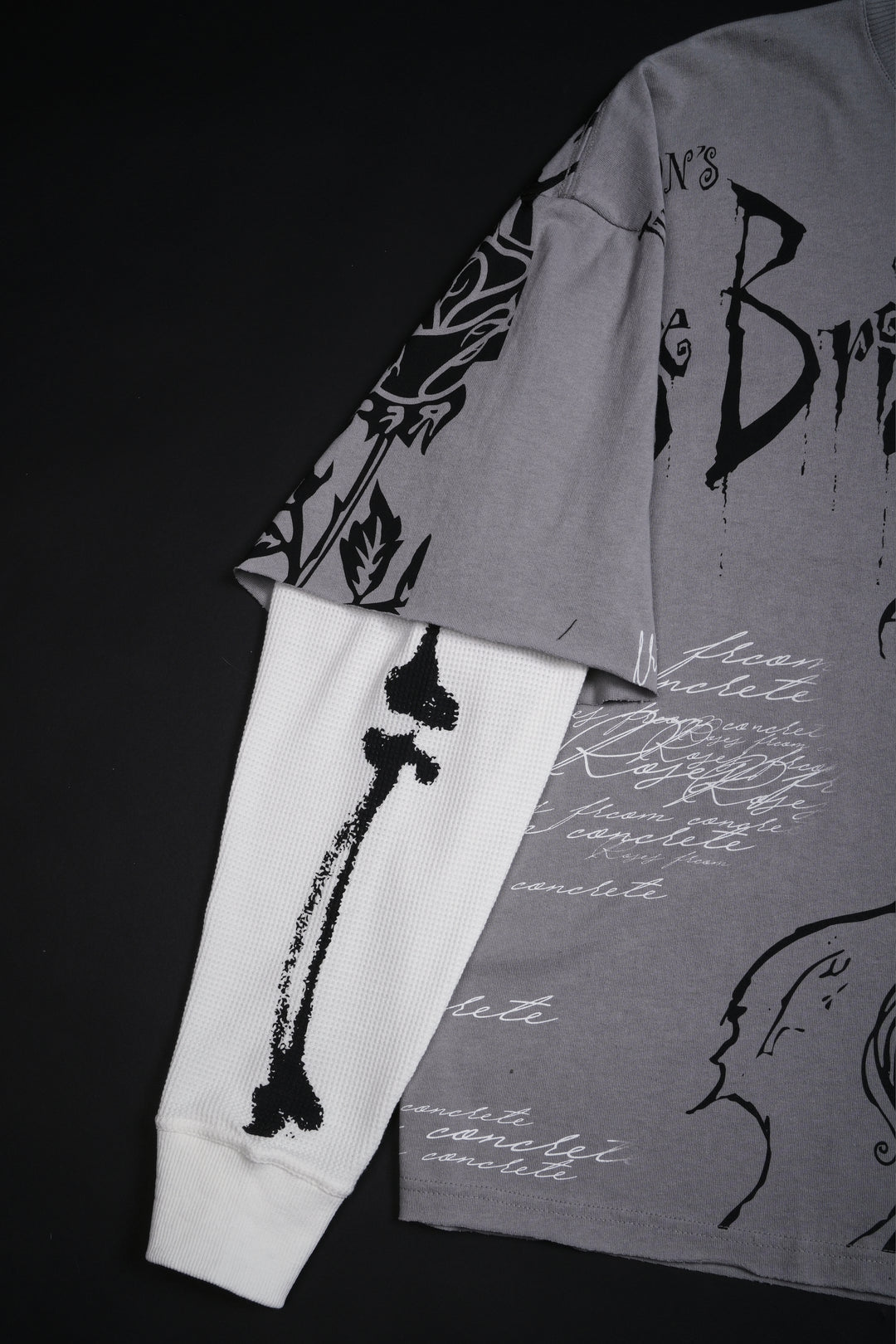 Dearly Departed 199X Twofer in Ash Gray/White