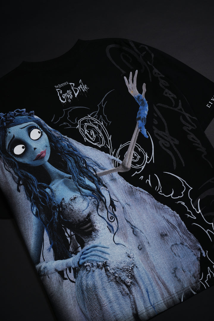 Emily "Side By Side" 199X Oversized Tee in Black