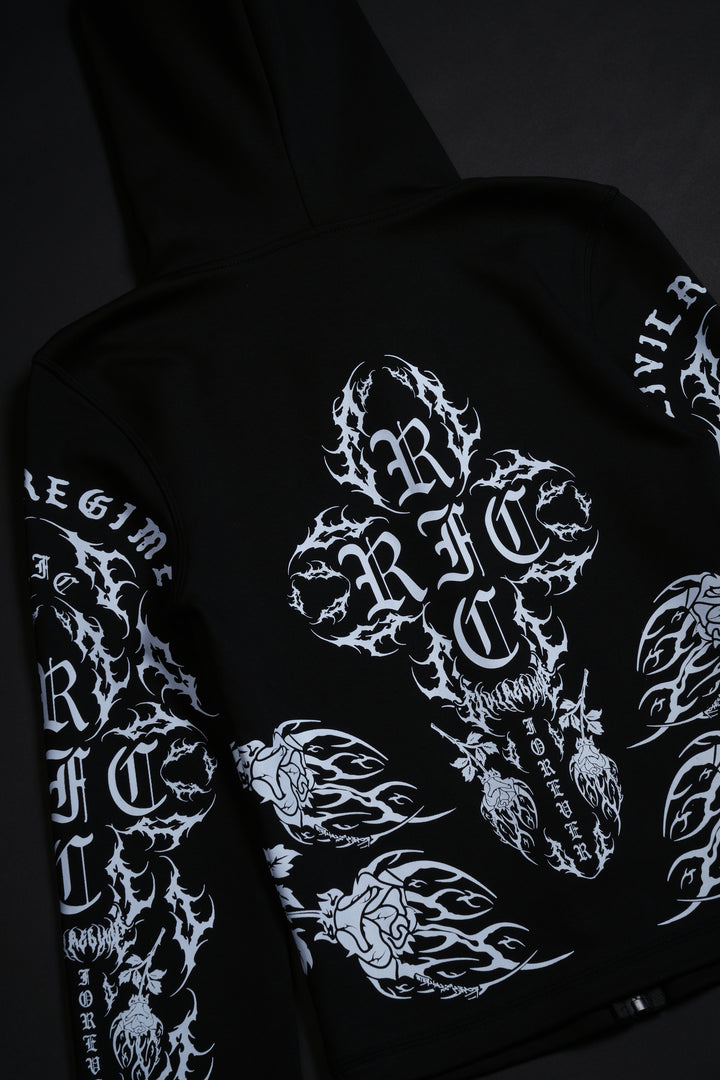 Twilight Pookie Zip Up Hoodie in Black