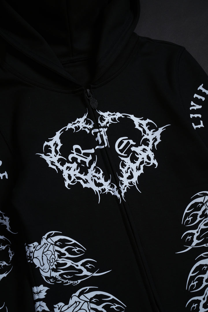 Twilight Pookie Zip Up Hoodie in Black