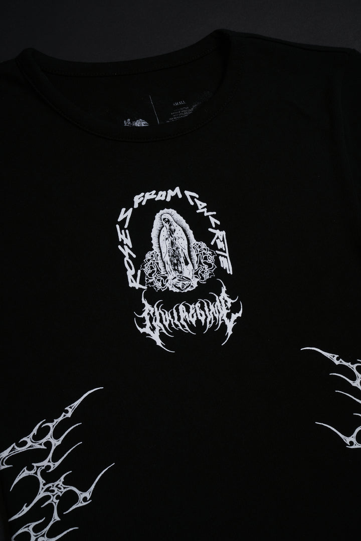 Chingona AF Baby Tee in Black