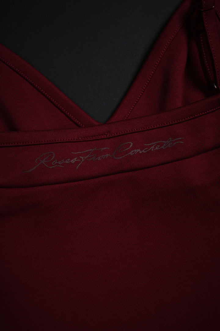 Rose Amore Laced Up Rose Tank in Radiant Red